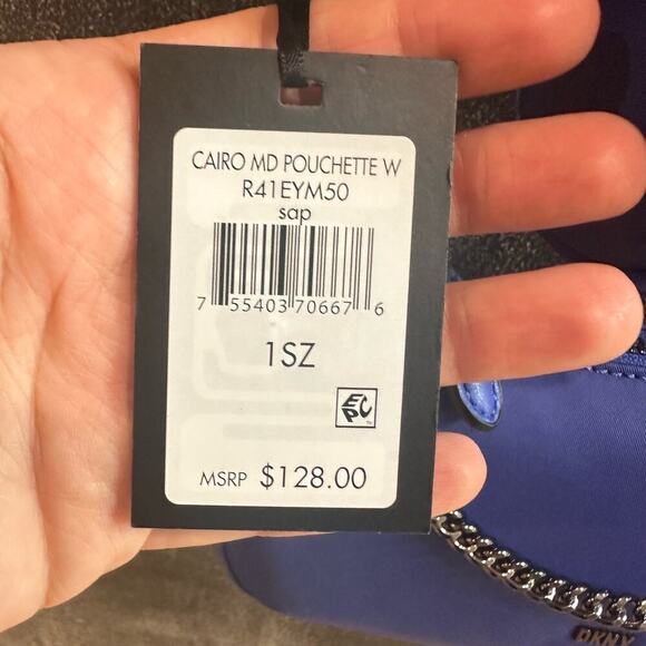 NEW DKNY Blue Cairo MD Pouchette Crossbody w/Smaller Bag (EE) - Picture 10 of 11